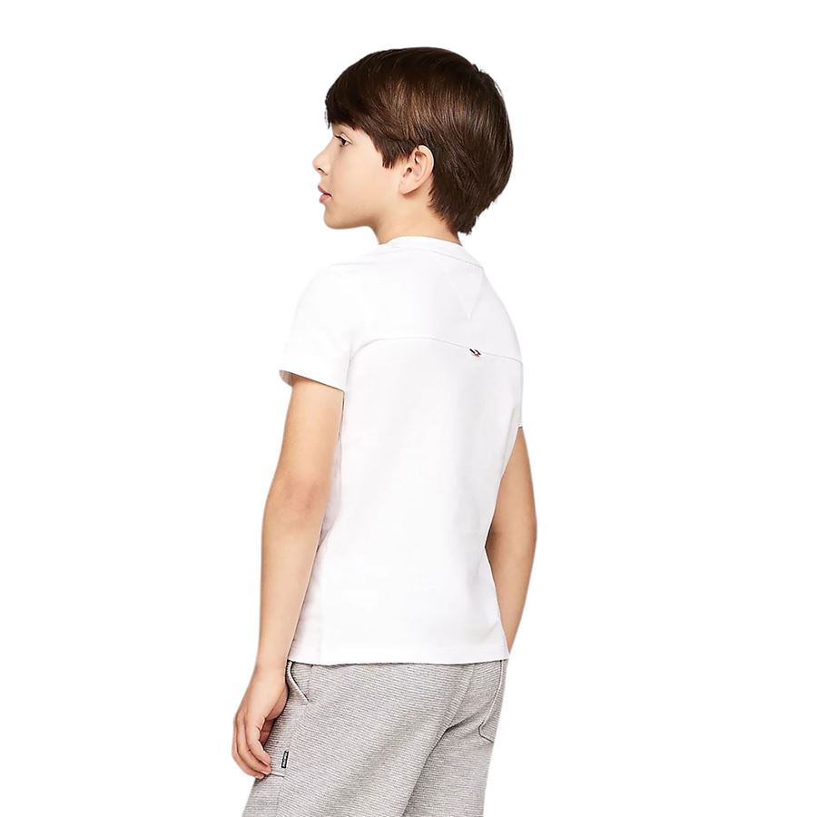 T-shirt con logo a timbro in spugna Tommy Hilfiger | THKB0KB08662YBR